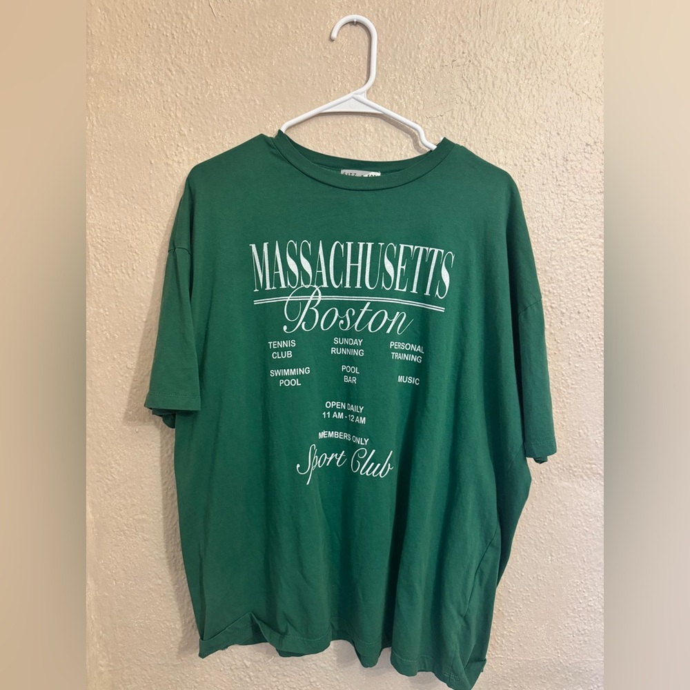 Massachusetts Boston Graphic Tee - Green